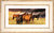 Horses panorama White Oak, available in 3 other frame colours.